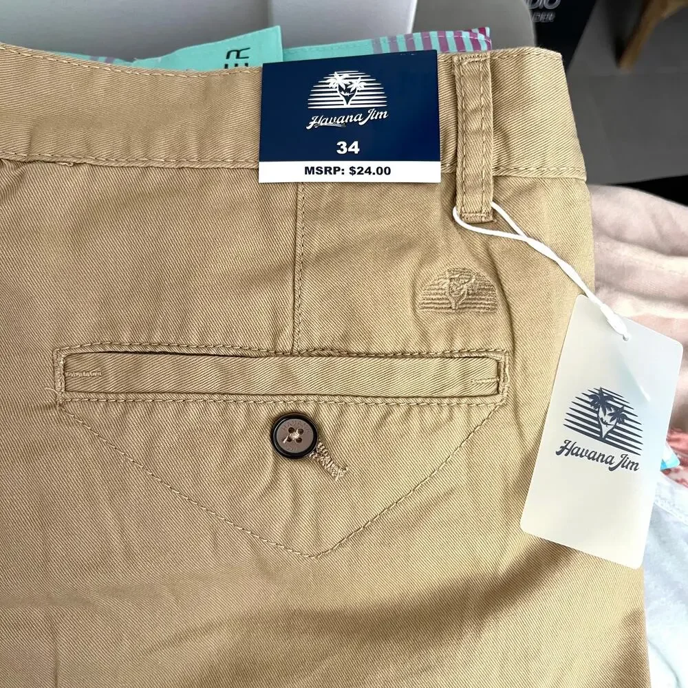 Havana Jim Tan Shorts 34